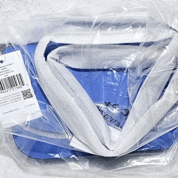 NWT Kate Spade Kristi Refined Grain Leather Crossbody Purse Frisbee Blue - Picture 2 of 3